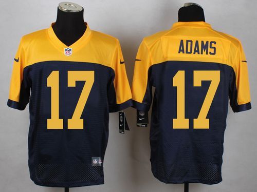 Nike Green Bay Packers Packers #17 Adams Yellow Blue Elite Jersey