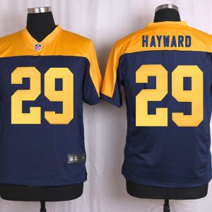Nike Green Bay Packers Packers #29 Hayward Yellow Blue Elite Jersey