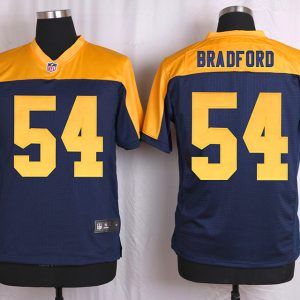 Nike Green Bay Packers #54 Bradford Yellow Blue Elite Jersey