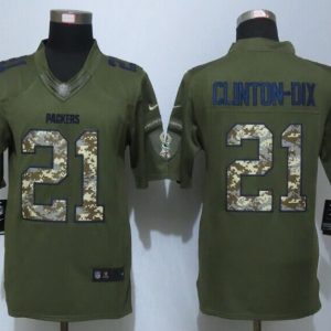 New Nike Green Bay Packers Packers 21 Clinton-Dix Green Salute To Service Limited Jersey