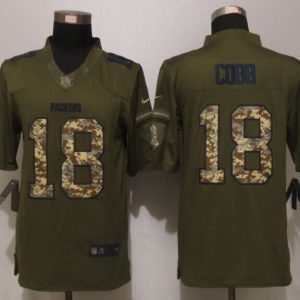 New Nike Green Bay Packers Packers 18 Cobb Green Salute To Service Limited Jersey