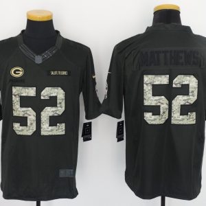 NFL Green Bay Packers #52 Matthews Salute to Service Women Jersey