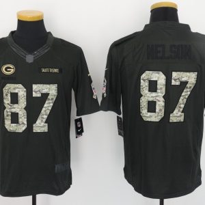 NFL Green Bay Packers Packers #87 Nelson Salute to Service Women Jersey