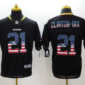 NFL Green Bay Packers #21 Clinton-Dix USA Flag Jersey