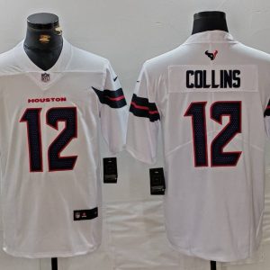 Men's Houston Texans #12 Collins White 2024 Vapor F.U.S.E. Limited Jersey