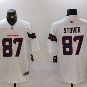 Men's Houston Texans #87 Stover White Vapor F.U.S.E. Limited Stitched Jersey
