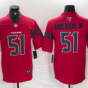 Men's Houston Texans #51 Will Anderson Jr. Red Vapor F.U.S.E. Limited Stitched Jersey