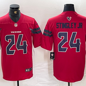 Men's Houston Texans #24 Derek Stingley Jr. Red Vapor F.U.S.E. Limited Stitched Jersey