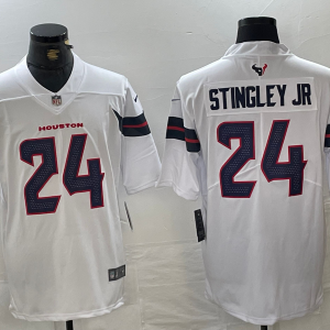 Men's Houston Texans #24 Derek Stingley Jr. White Vapor F.U.S.E. Limited Stitched Jersey