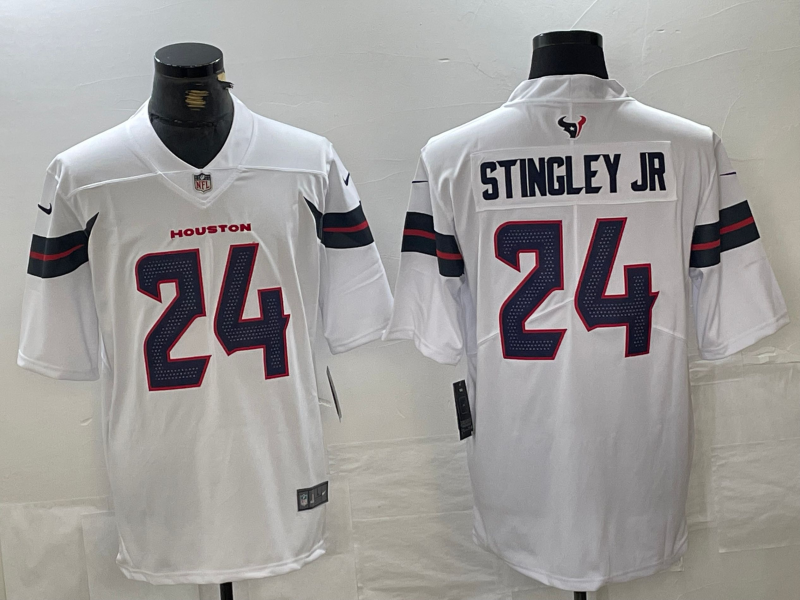 Men's Houston Texans #24 Derek Stingley Jr. White Vapor F.U.S.E. Limited Stitched Jersey