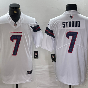 Men's Houston Texans #7 C.J. Stroud White Vapor F.U.S.E. Limited Stitched Jersey