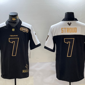 Men's Houston Texans #7 C.J. Stroud Black 2024 F.U.S.E. With Patch Jersey