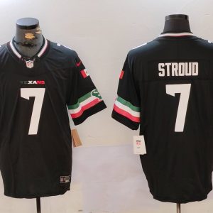 Men's Houston Texans #7 C.J. Stroud 2024 Mexico Black F.U.S.E. Limited Jersey