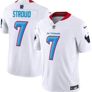 Men's Houston Texans #7 C.J. Stroud White 2024 Vapor F.U.S.E. Limited Stitched Jersey