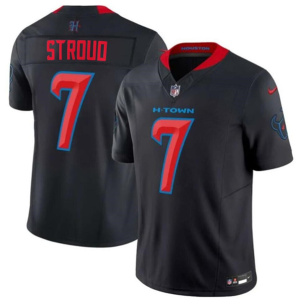Men's Houston Texans #7 C.J. Stroud Navy 2024 2nd Alternate F.U.S.E Vapor Jersey