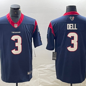 Men's Houston Texans #3 Tank Dell Navy Vapor Untouchable Football Stitched Jersey