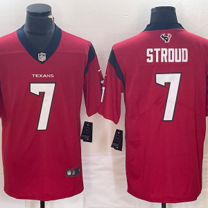 Men's Houston Texans #7 Stroud Red Vapor Untouchable Limited Jersey