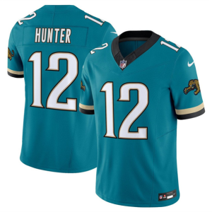 Men's Jacksonville Jaguars #12 Travis Hunter Throwback 2025 Draft Vapor Untouchable Limited Jersey