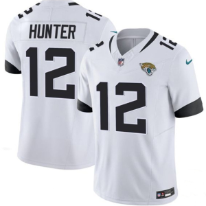 Men's Jacksonville Jaguars #12 Travis Hunter White 2025 Draft F.U.S.E. Vapor Untouchable Limited Jersey