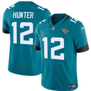 Men's Jacksonville Jaguars #12 Travis Hunter Teal 2025 Draft F.U.S.E. Vapor Untouchable Limited Jersey