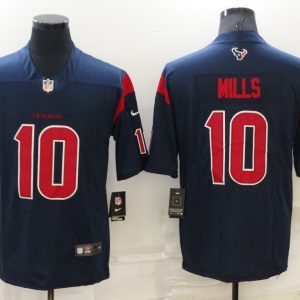 Men's Houston Texans #10 Mills Navy Color Rush Limited New Jersey