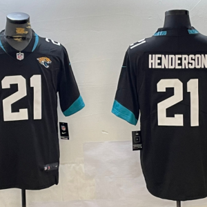 Men's Jacksonville Jaguars #21 C.J. Henderson 2020 Black Vapor Limited Jersey
