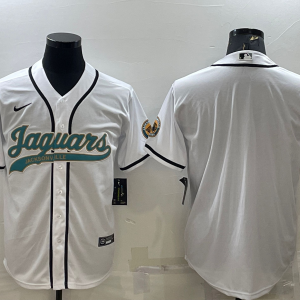 Men's Jacksonville Jaguars White Blank 2022 Baseball Nike Jersey