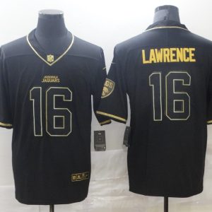 Men's Jacksonville Jaguars #16 Lawrence Black Golden Edition Limited Jersey