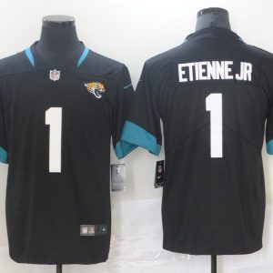 Men's Jacksonville Jaguars #1 Etienne Jr  Black Vapor Untouchable Limited Jersey