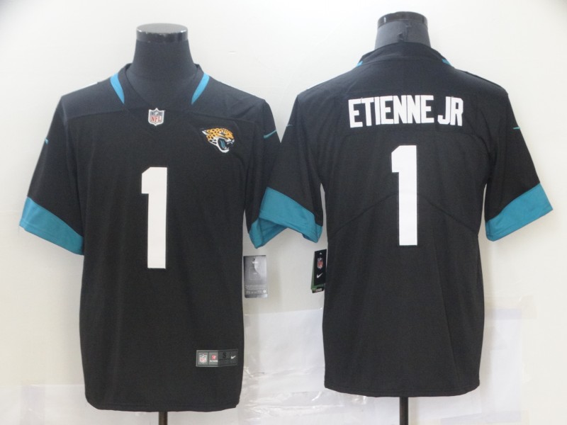 Men's Jacksonville Jaguars #1 Etienne Jr Black Vapor Untouchable Limited Jersey