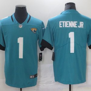 Men's Jacksonville Jaguars #1 Etienne Jr Teal Green Vapor Untouchable Limited Jersey