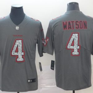 Nike Texans #4 Deshaun Watson Gray Static Vapor Untouchable Limited Men Jersey