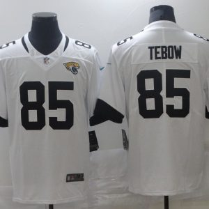 Men's Jacksonville Jaguars #85 Tebow White Vapor Untouchable Limited Jersey