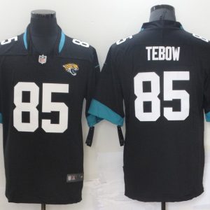 Men's Jacksonville Jaguars #85 Tebow Black Vapor Untouchable Limited Jersey