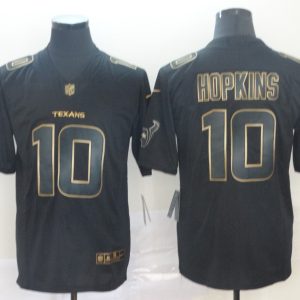 Houston Texans #10 DeAndre Hopkins Black Gold Vapor Untouchable Limited Men Jersey