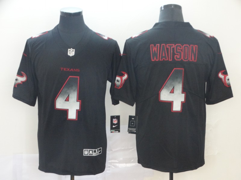 Houston Texans #4 Deshaun Watson Black 2019 Smoke Fashion Limited Men Jersey