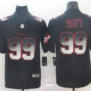 Houston Texans #99 J.J. Watt Black 2019 Smoke Fashion Limited Men Jersey