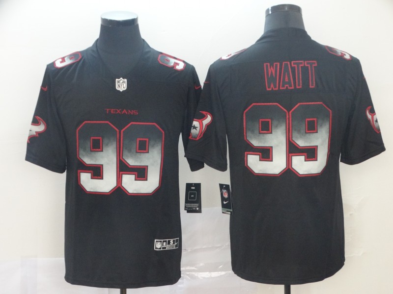 Houston Texans #99 J.J. Watt Black 2019 Smoke Fashion Limited Men Jersey