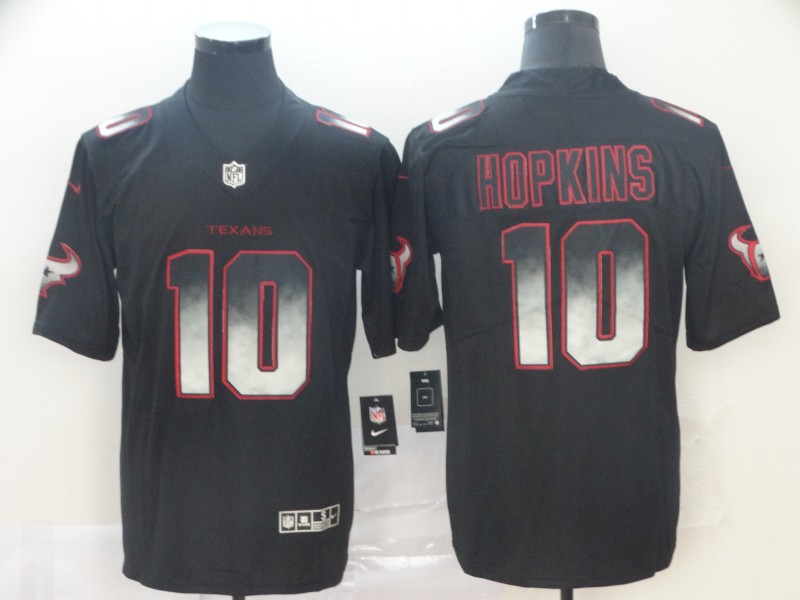 Houston Texans #10 DeAndre Hopkins Black 2019 Smoke Fashion Limited Men Jersey