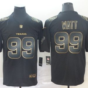 Nike Texans #99 J.J. Watt Black Gold Vapor Untouchable Limited Men Jersey