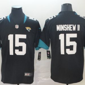 Nike Jacksonville Jaguars #15 Gardner Minshew II Black Vapor Untouchable Limited Jersey