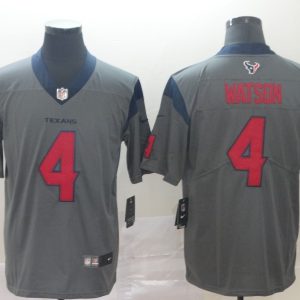 Nike Huston Texans #4 Deshaun Watson Grey Inverted Legend Men Jersey