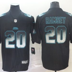 Jacksonville Jaguars #20 Jalen Ramsey 2019 Black Smoke Fashion Limited Men Jersey