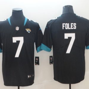 Nike Jacksonville Jaguars #7 Foles Black Vapor Untouchable Limited Jersey
