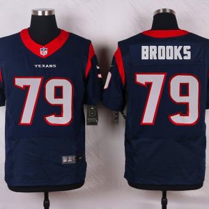 Nike Houston Texans #79 Brooks Blue Elite Jersey