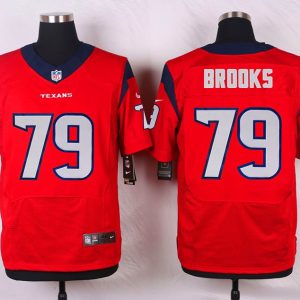 Nike Houston Texans #79 Brooks Red Elite Jersey