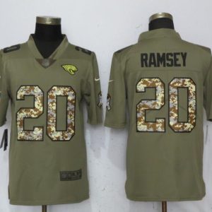Nike Jacksonville Jaguars 20 Ramsey Olive/Camo Carson 2018 Salute to Service Limited Jersey