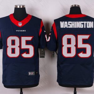 Nike Houston Texans #85 Washington Blue Elite Jersey