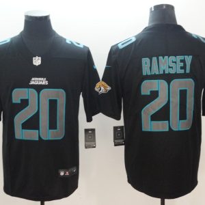 Nike 2018 Jacksonville Jaguars #20 Ramsey Fashion Impact Black Color Rush Limited Jersey