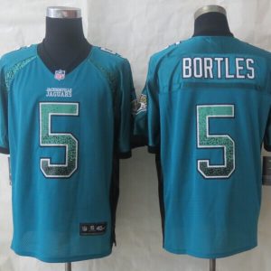 2014 Nike Jacksonville Jaguars 5 Bortles Drift Fashion Green Elite Jerseys